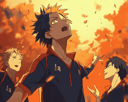 Haikyuu Nekoma vs Karasuno Diamond Painting