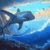 Hammerhead Shark Cartoon Diamond Painting