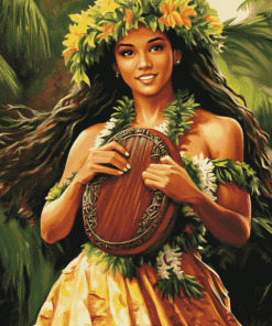 Hawaiian Hula Women Diamond Painting