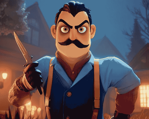 Hello Neighbor Animation Diamond Painting