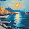 Heraklion Seascape Diamond Painting