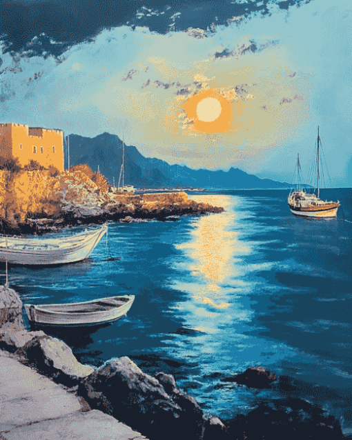 Heraklion Seascape Diamond Painting