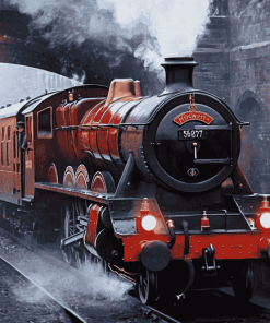 Hogwarts Express Steam Train Diamond Painting