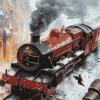 Hogwarts Steam Train Diamond Painting