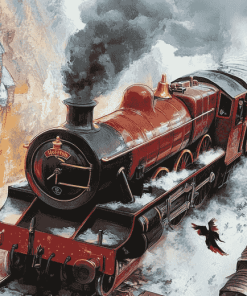 Hogwarts Steam Train Diamond Painting