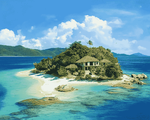 Honduras Beaches Seascapes Diamond Painting