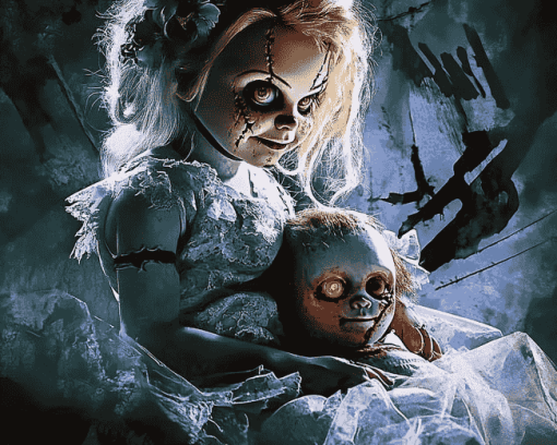 Horror Icon Bride Of Chucky Diamond Painting