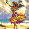 Hula Girl Animation Diamond Painting