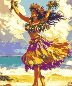 Hula Girl Animation Diamond Painting