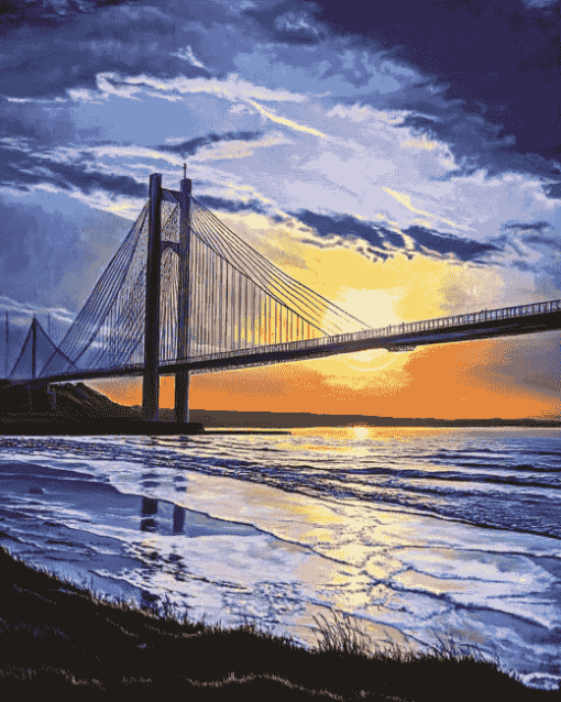 Hull Humber Bridge Seaside Diamond Painting