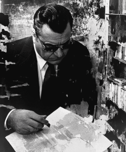 Iconic Mario Puzo Black and White Diamond Painting