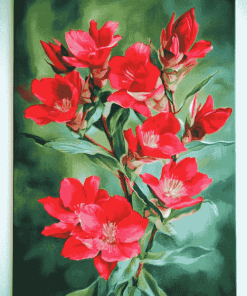 Indian Paintbrush Blossoms Diamond Painting