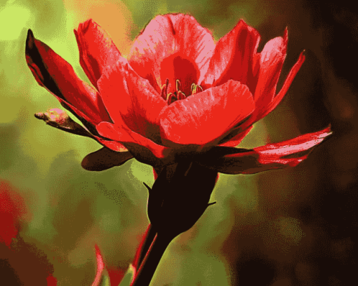 Indian Paintbrush Blossoms Diamond Painting