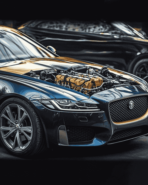 Jaguar XF Engines Diamond Painting