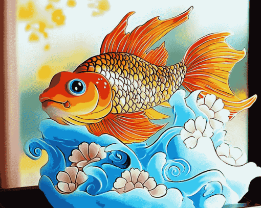 Japanese Fish Animations Diamond Painting