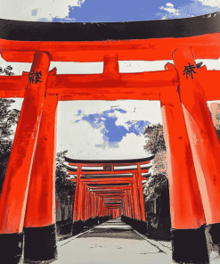 Japanese Fushimi Inari Shrine Diamond Painting