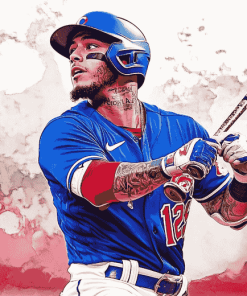 Javier Baez Baseball Icon Diamond Painting