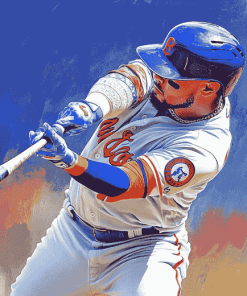 Javier Baez Famous Baseballer Diamond Painting