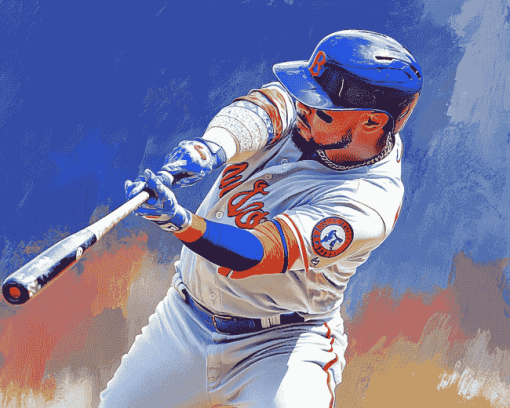 Javier Baez Famous Baseballer Diamond Painting