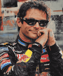 Jeff Gordon Glasses Race Cars Diamond Painting