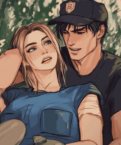 Jill And Leon Resident Evil Diamond Painting