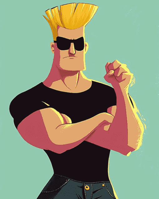 Johnny Bravo Cartoon Diamond Painting