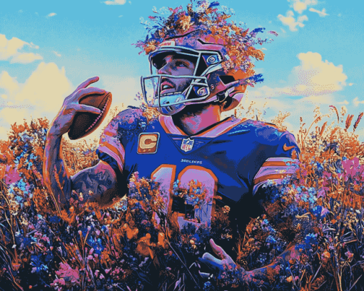 Josh Allen Football Star Diamond Painting