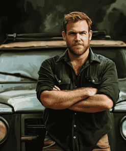 Josh Gates Famous Car Diamond Painting