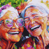 Joyful Women in Color Diamond Painting