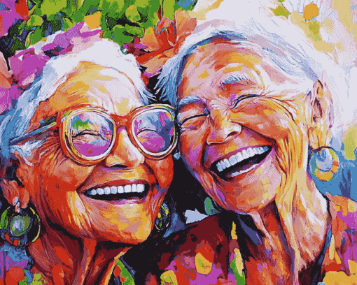 Joyful Women in Color Diamond Painting