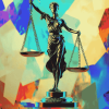 Justice Scales Colorful Diamond Painting