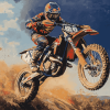 KTM 450 Adventure Motorbike Diamond Painting