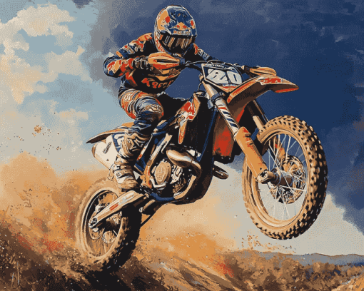 KTM 450 Adventure Motorbike Diamond Painting