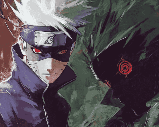 Kakashi and Gojo Anime Diamond Painting