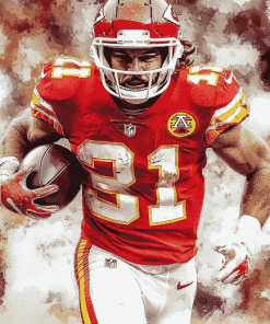 Kansas City Chiefs Football Star Diamond Painting