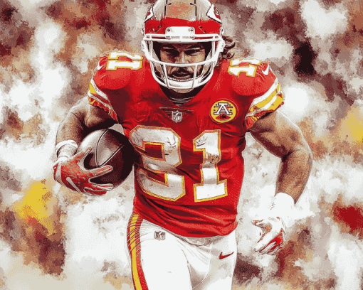 Kansas City Chiefs Football Star Diamond Painting