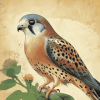 Kestrel Bird Masterpiece Diamond Painting