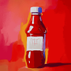 Ketchup Bottle Art Diamond Painting