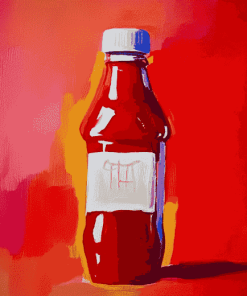 Ketchup Bottle Art Diamond Painting