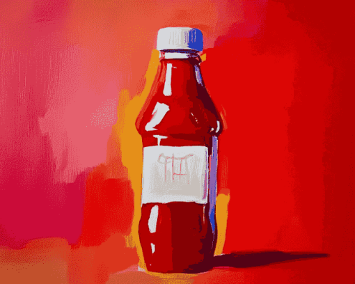 Ketchup Bottle Art Diamond Painting