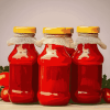 Ketchup Bottles Red Scene Diamond Painting