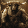 King Minotaur Beast Fantasy Diamond Painting