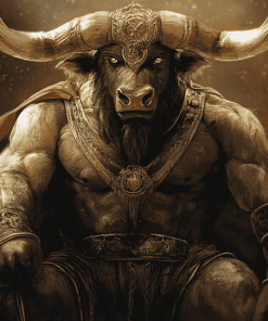 King Minotaur Beast Fantasy Diamond Painting