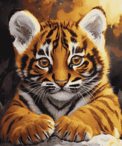 Kitten and Tiger Diamond Painting