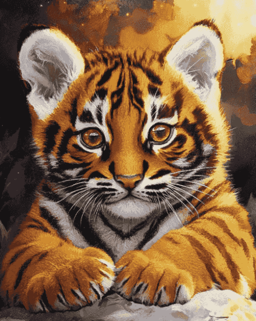 Kitten and Tiger Diamond Painting