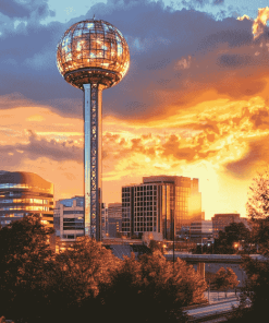 Knoxville Sunsphere Building Diamond Painting