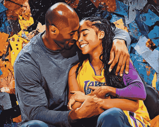 Kobe and Gianna Basketball Legend Diamond Painting