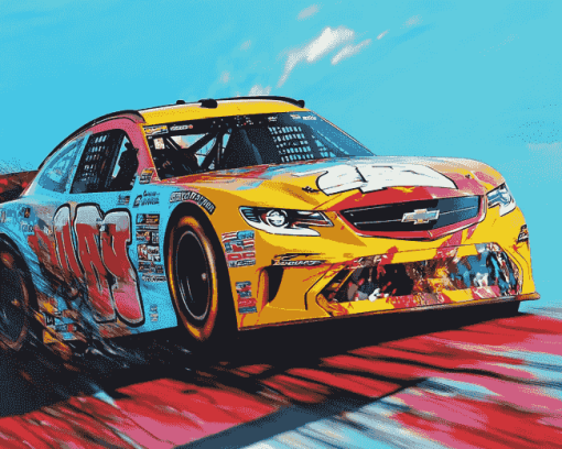 Kyle Busch Racing Legend Diamond Painting