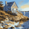 LUXURY SEASIDE COTTAGE SCENERY DIAMOND PAINTING