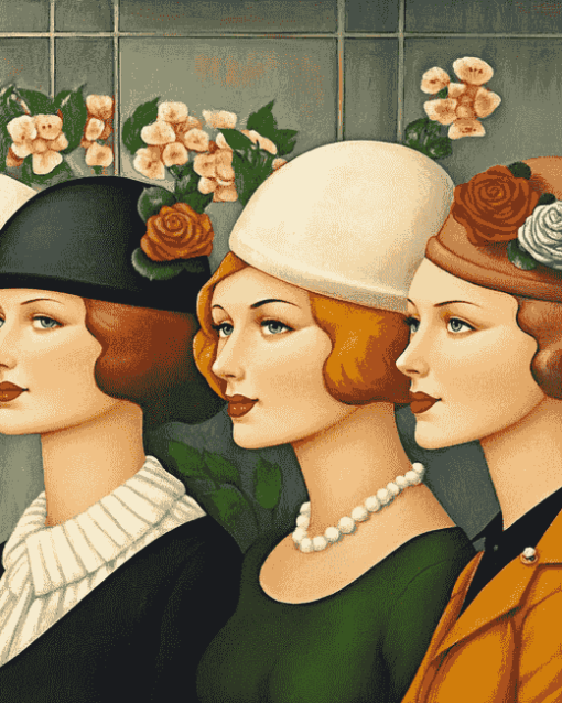 Ladies by Beryl Cook Diamond Painting